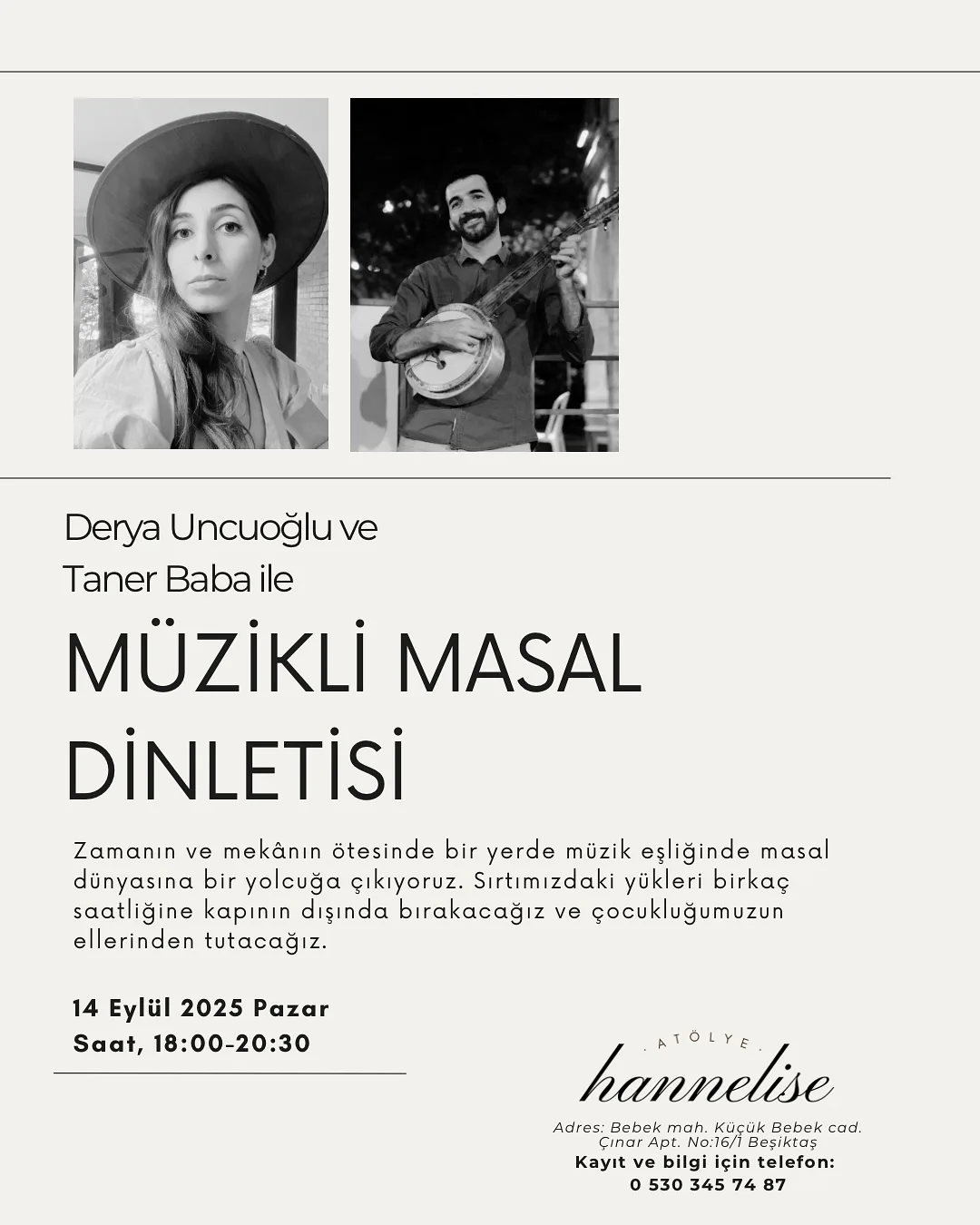 Müzikli Masal Dinletisi etkinliğinden bir anı