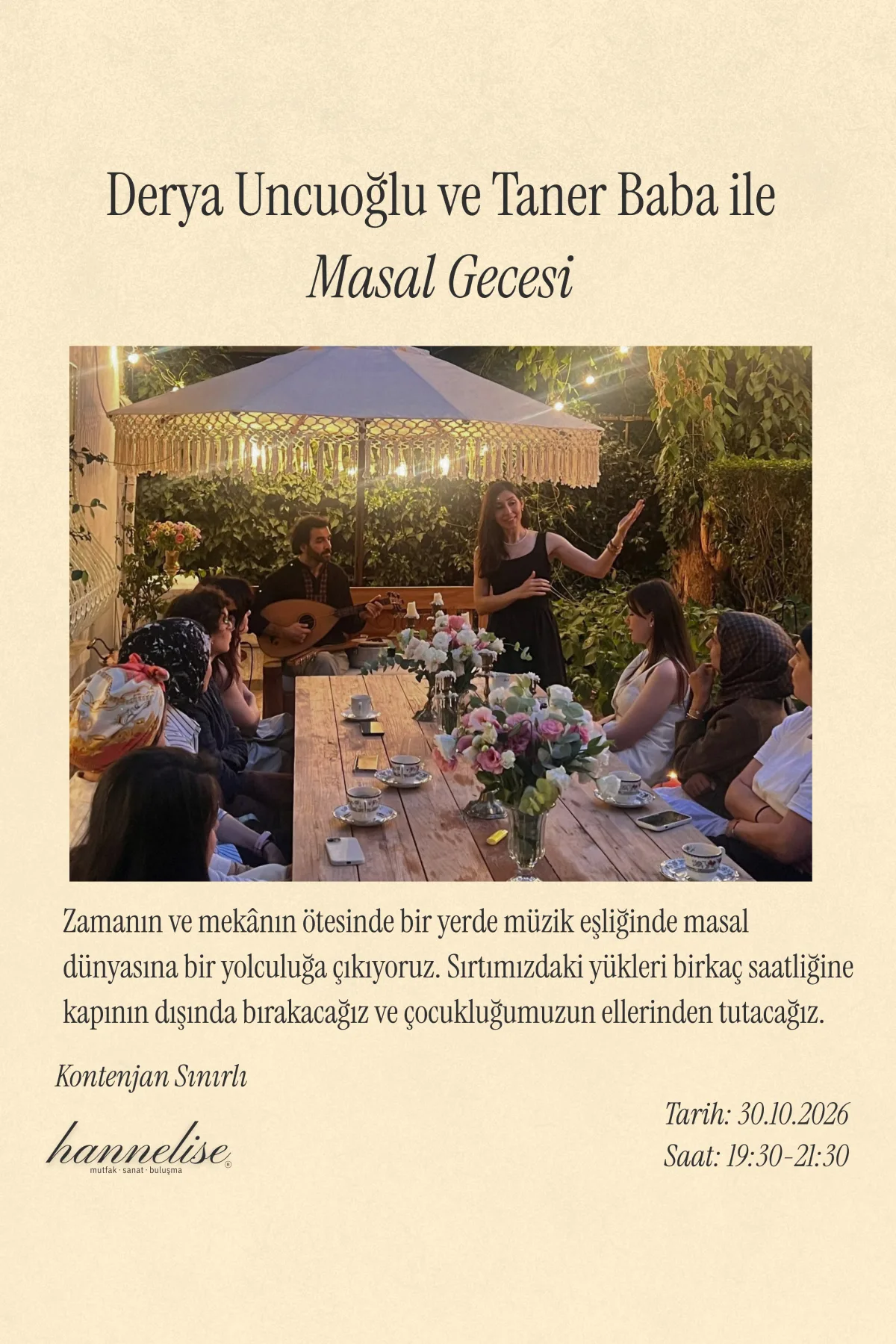 Derya Uncuoğlu ve Taner Baba ile Masal Gecesi